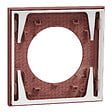SCHNEIDER - Plaque 1 poste, Rose grenat, Odace - vignette
