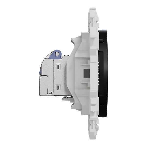 SCHNEIDER - Prise RJ45 cat.6 STP grade 2TV min à grade 3TV (+ multimédia), noir, Odace - large