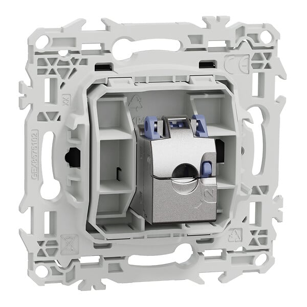 SCHNEIDER - Prise RJ45 cat.6 STP grade 2TV min à grade 3TV (+ multimédia), noir, Odace - large
