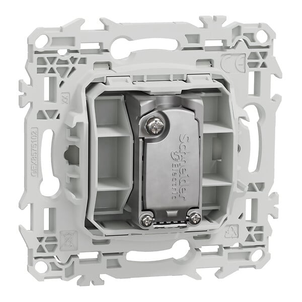 SCHNEIDER - Prise TV simple, blanc, Odace - large