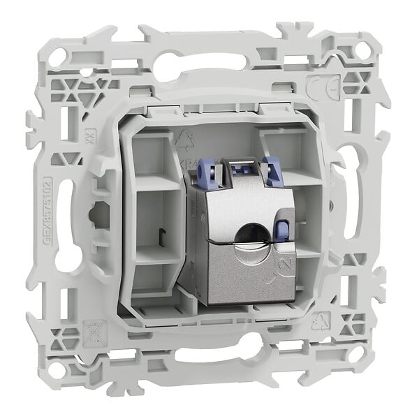 SCHNEIDER - Prise RJ45 cat.6 STP grade 2TV min à grade 3TV (+ multimédia), blanc, Odace - large