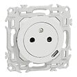 SCHNEIDER - Prise affleurante + chargeur USB-C 18W Power Delivery, blanc , Odace - vignette