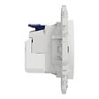 SCHNEIDER - Prise affleurante + chargeur USB-C 18W Power Delivery, blanc , Odace - vignette