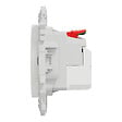 SCHNEIDER - Prise affleurante + chargeur USB-C 18W Power Delivery, blanc , Odace - vignette
