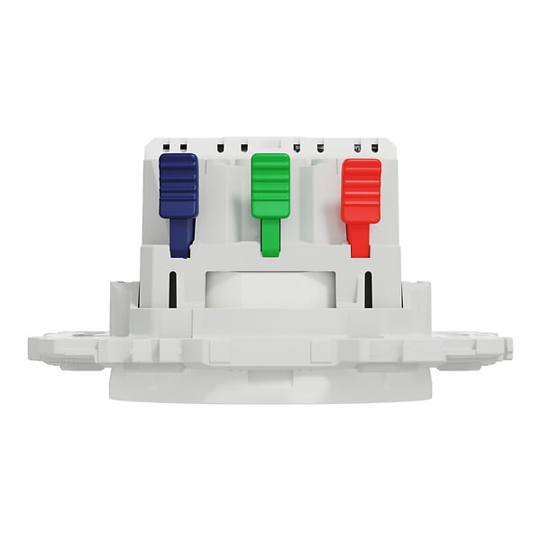 SCHNEIDER - Prise affleurante + chargeur USB-C 18W Power Delivery, blanc , Odace - large