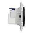 SCHNEIDER - Prise affleurante + chargeur USB-C 18W Power Delivery, noir , Odace - vignette