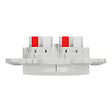 SCHNEIDER - Double va-et-vient ou poussoir, 10AX, blanc, Odace - vignette