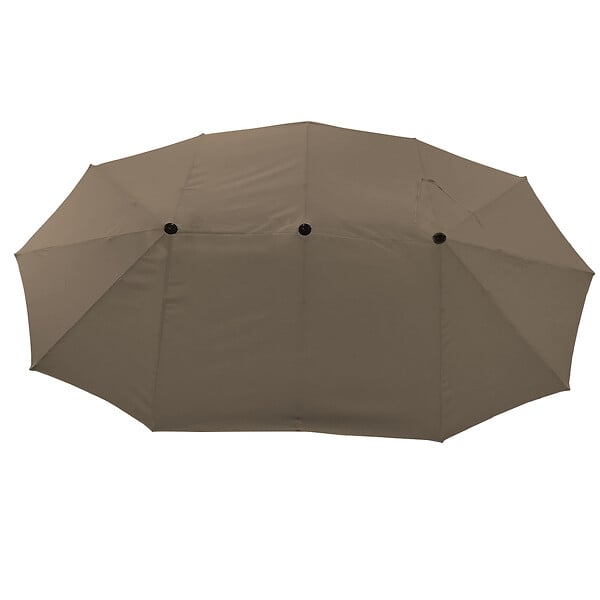 HAPPY GARDEN - Parasol double 2x4m LINAI taupe - large