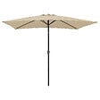 HAPPY GARDEN - Parasol droit HAPUNA rectangulaire 2x3m beige - vignette