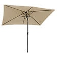 HAPPY GARDEN - Parasol droit HAPUNA rectangulaire 2x3m beige - vignette
