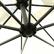 OVIALA - Parasol déporté 3x3m et 4 dalles à remplir acier blanc  - Genova - vignette