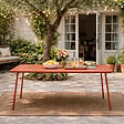 CONCEPT USINE - Table de jardin 6 places 160cm terracotta BERGAME - vignette