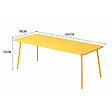 CONCEPT USINE - Table de jardin 6 places 160cm jaune BERGAME - vignette