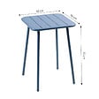 CONCEPT USINE - Table carrée 2 places 50x50cm bleu BERGAME - vignette