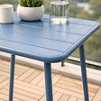 CONCEPT USINE - Table carrée 2 places 50x50cm bleu BERGAME - vignette