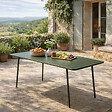 CONCEPT USINE - Table de jardin 6 places 160cm vert BERGAME - vignette