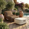 COCO LOUNGE - Pouf de jardin gonflable NUMA Collection Aloha - blanc cassé - vignette