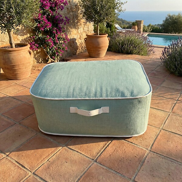COCO LOUNGE - Pouf de jardin gonflable NUMA Collection Soge - vert d'eau - large