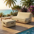 COCO LOUNGE - Pouf de jardin gonflable NUMA Collection Boho - couleur toile de jute - vignette