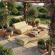 COCO LOUNGE - Pouf de jardin gonflable NUMA Collection Boho - couleur toile de jute - vignette