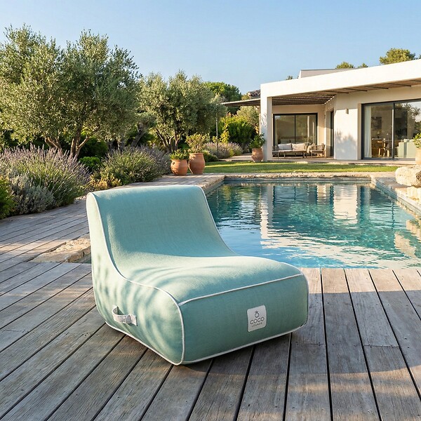 COCO LOUNGE - Fauteuil de jardin gonflable RIVIERA  Collection  Soge - vert d'eau - large