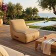 COCO LOUNGE - Fauteuil de jardin gonflable RIVIERA  Collection Boho - couleur toile de jute - vignette