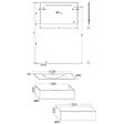 BURGBAD - Meuble salle de bain vasque BURGBAD Olena en décalé blanc brillant 120 cm + miroir - vignette