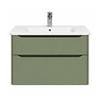 VITRA - meuble vasque supendu VitrA Sento Round 80cm Vert mat - vignette