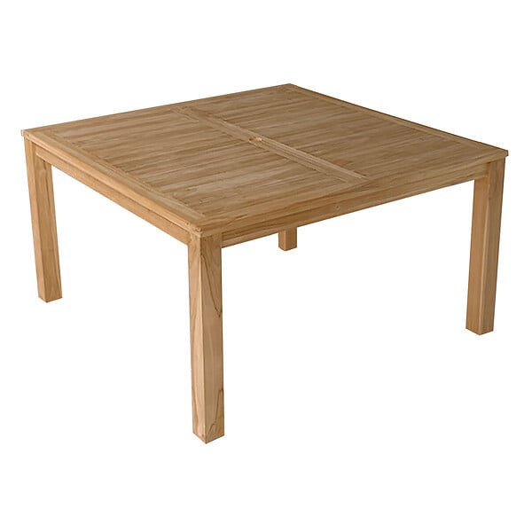 HAPPY GARDEN - Salon de jardin en teck JAVA - table carrée - 8 places - large