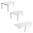 HAPPY GARDEN - Salon de jardin VENEZIA extensible 180/300 en aluminium 10 places - blanc - vignette