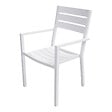 HAPPY GARDEN - Salon de jardin VENEZIA extensible 132/264 en aluminium blanc - 10 places - vignette