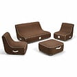 COCO LOUNGE - Salon de jardin gonflable Collection Boho Moka - chocolat - vignette