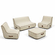 COCO LOUNGE - Salon de jardin gonflable Collection Aloha - blanc cassé - vignette