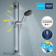 GROHE - Mitigeur douche Bauloop monocommande et douchette Grohe Vitalio Start - vignette
