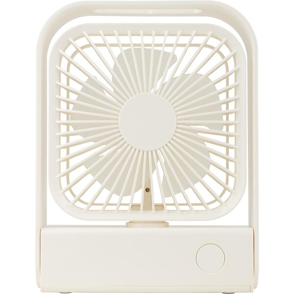 VOLTMAN - Ventilateur de table rechargeable 15 cm - blanc - Voltman - large