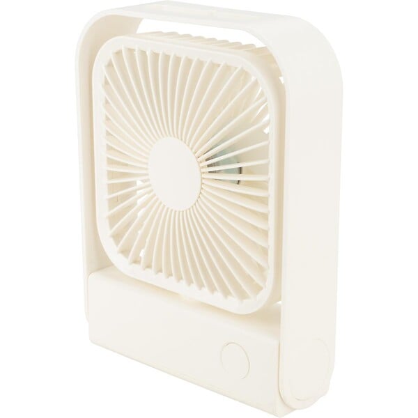 VOLTMAN - Ventilateur de table rechargeable 15 cm - blanc - Voltman - large