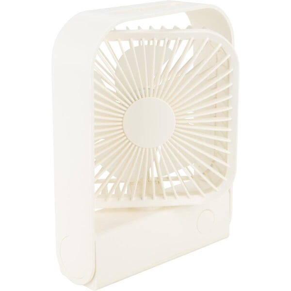 VOLTMAN - Ventilateur de table rechargeable 15 cm - blanc - Voltman - large