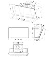 ROBLIN - hotte décorative inclinée 80cm 580m3/h blanc - 5630306 - vignette