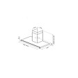 ELICA - Hotte Décorative Inclinée 60cm 581m3/h Noir - PRF0104625A - vignette