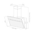 ELICA - Hotte Décorative Inclinée 60cm 625m3/h Noir - STRIPE BL/A/60/LX - vignette