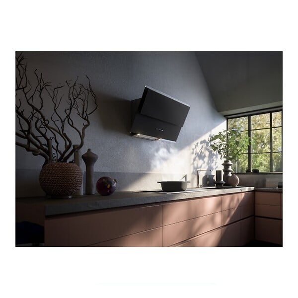 FALMEC - hotte décorative inclinée 85cm 800m3/h noir - VERSO1421 - large