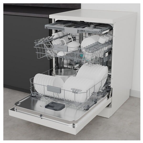 HISENSE - Lave-vaisselle 60cm 14 Couverts 45db Blanc - HS642C90W - large