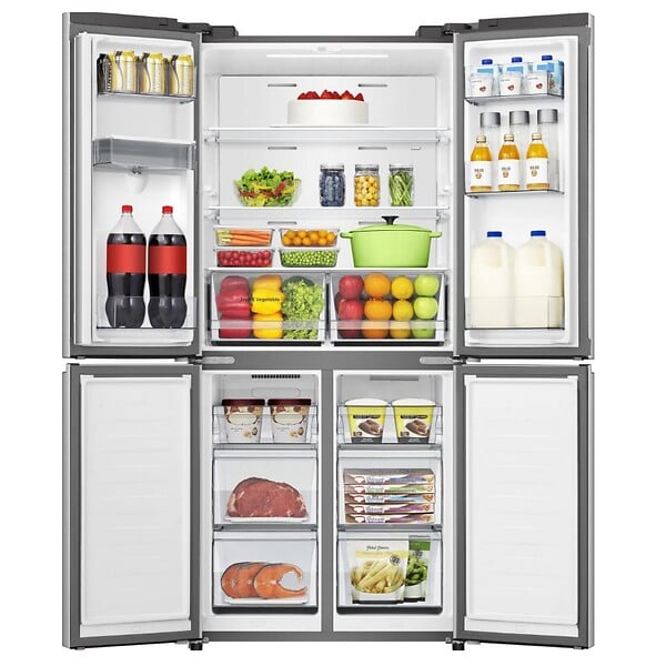 HISENSE - Réfrigérateur Américain 79.4cm 482l Nofrost Métal Brillant - RQ5P470SMIE - large
