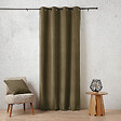 LINDER - Rideau en velours Baltic - Vert olive - L.135xH.260cm - vignette