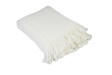 LINDER - Plaid Camille en polaire - Blanc Polaire - 150x200cm - vignette