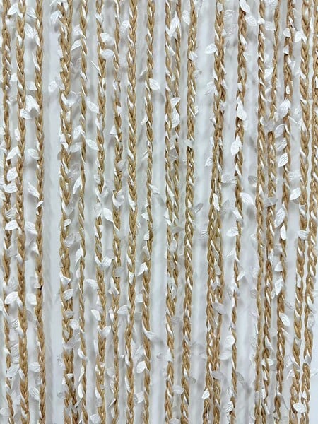 MOREL - Rideau de porte Samana en polyester - Blanc - 90x200cm - large