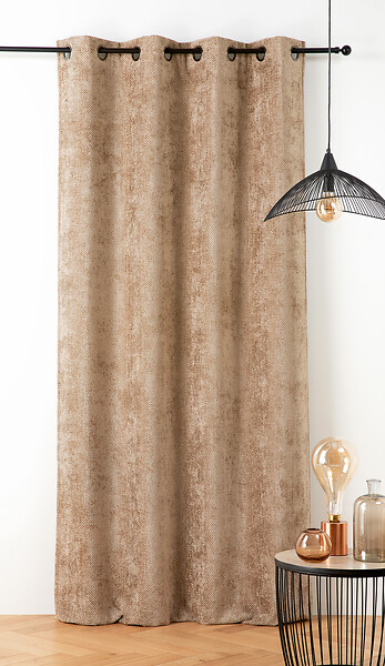 LINDER - Rideau thermique Colorado - Beige chamois - 135x260cm - large