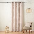 LINDER - Rideau voilage Palermo beige et blanc L.140xH.260cm - vignette