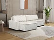 HABITAT ET JARDIN - Canapé d'angle convertible et reversible en velours côtelé "Montaigne" - 3 places  - Beige - vignette