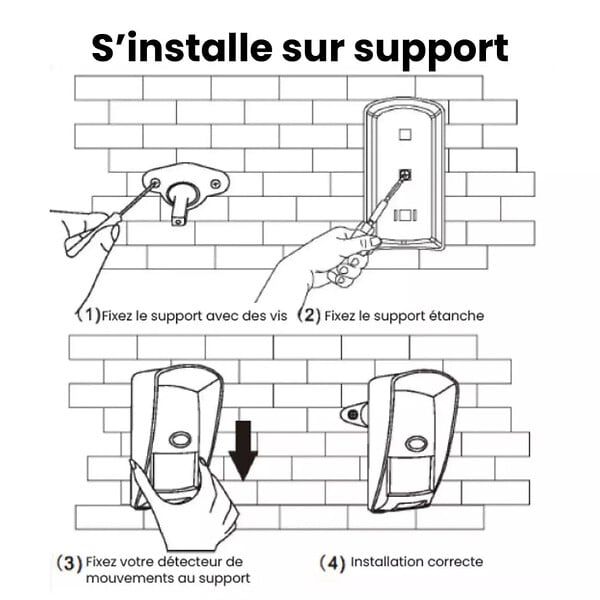 DAEWOO - Daewoo - Détecteur de mouvement extérieur WMO301 pour alarmes Touch ( AM301 ) / Touch XL ( AM302 ) et Vigilia - large